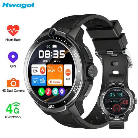 Hwagol 2025 Men's Smart Watch 1.5-Inch Large Round Screen Ful Network ...