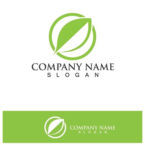 Eco Energy Vector Logo mit Blattsymbol Grüne Farbe mit Blitz- oder ...