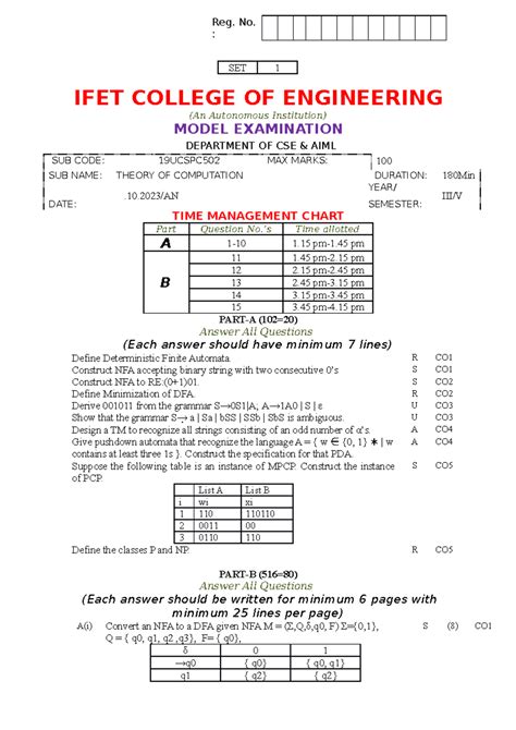 Model QP set-1 - notes - SET 1 IFET COLLEGE OF ENGINEERING (An ...