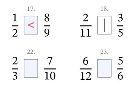 Image result for Math Comparing Fractions