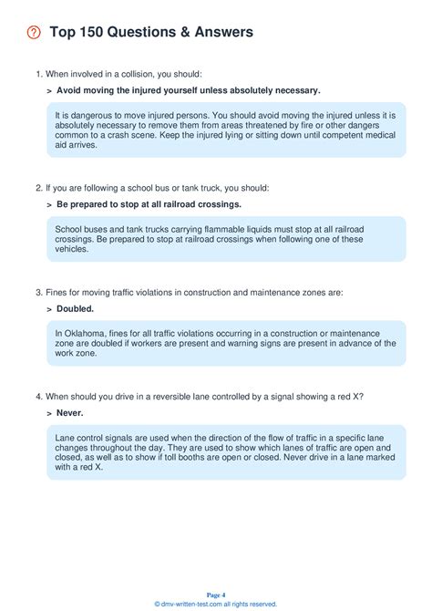 FREE Oklahoma Hardest Permit Test - Real 2025 DMV Test Questions