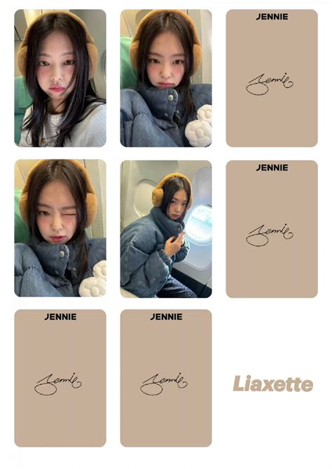 BLACKPINK JENNIE - diy photocards template printable nel 2025 | Foto, Pois
