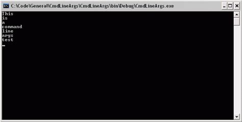 Command Line Arguments 的图像结果