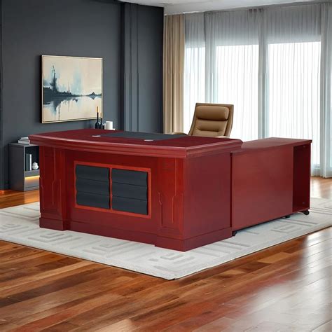 Royaloak Texas American Veneer Office Table 1.6M | Engineered Wood with ...