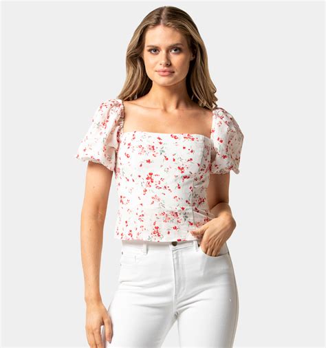 Buy Linda Square Neck Puff Sleeve Top - Forever New