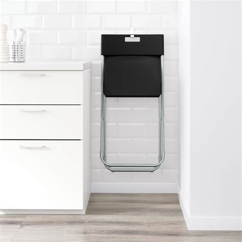 GUNDE folding chair, black - IKEA