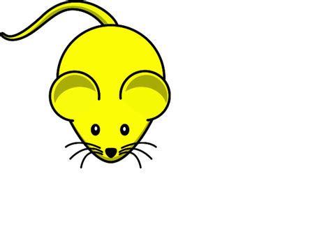 Yellow Mouse Clip Art at Clker.com - vector clip art online, royalty ...