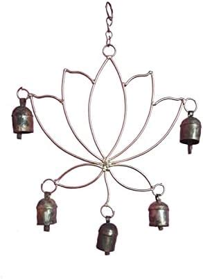 New Zummar House Handmade Lotus Chime with Copper Coated Kutch Metal ...