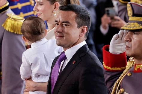 Ecuador's Noboa Vows to Reduce Murders, Boost Economy at Inauguration