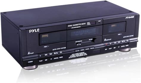 Pyle Home Dual Cassette Deck with Removable Rack India | Ubuy
