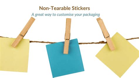 Non-Tearable Stickers - A great way to customise your packaging – Schmancy
