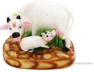 krishnagallery1 Kamdhenu Cow Marble statue Murti Good Shine Finish ...
