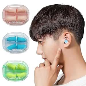 Buy ARKZO 2 Pair Ear Plugs for Sleeping Noise Cancelling Reusable Ear ...