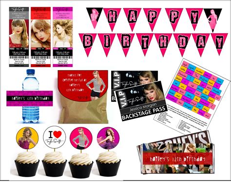 DIY Taylor Swift Party Games & Printables | Taylor swift birthday ...