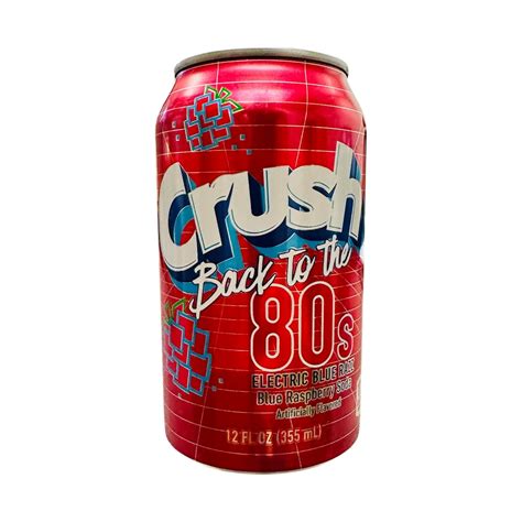 Crush Back to the 80's Electric Blue Razz Soda 12oz 12ct (Shipping Ext ...