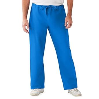 Medline ComfortEase Non-Rvsbl Cargo Scrub Pant, MDL-cm, Tall-Sml, Royal ...