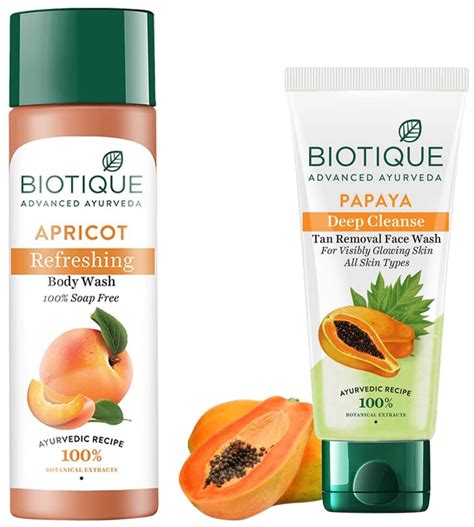 Buy Biotique Bio Apricot Refreshing Body Wash, 190ml And Biotique Bio ...