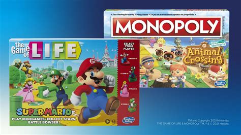 Game Of Life: Super Mario Edition And Monopoly Animal Crossing New ...