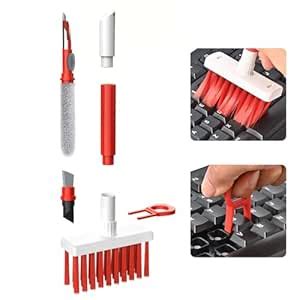 Solitude Soft Brush Keyboard Cleaner, Computer Cleaning Tool Kit, 5 in ...