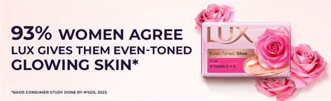 Buy Lux Radiant Glow Bathing Soap infused with Vitamin C & E For ...