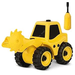 BAYBEE Friction Powered Push and Go Construction Truck Toys for Kids ...