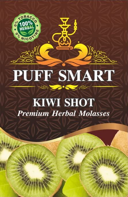 Buy PUFF SMART Herbal Molasses Kiwi Flavour- Set of 10 (100% Nicotine ...