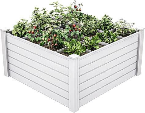 Amazon.com: YITAHOME 4x4x2 FT Plastic Raised Garden Bed Kit, Large ...