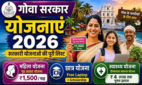 Goa Sarkari Yojana 2026 List – सभी योजनाएं Apply Online