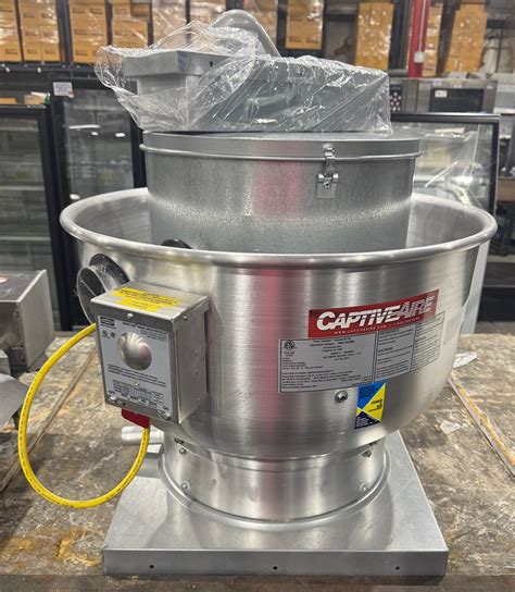 CAPTIVE-AIRE SYSTEMS DU33HFA COMMERCIAL HIGH SPEED UPBLAST EXHAUST FAN ...