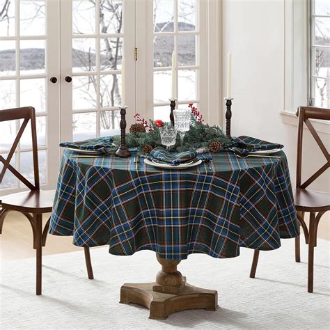 Amazon.com: Elrene Home Fashions Stowe Tartan Holiday Plaid Christmas ...