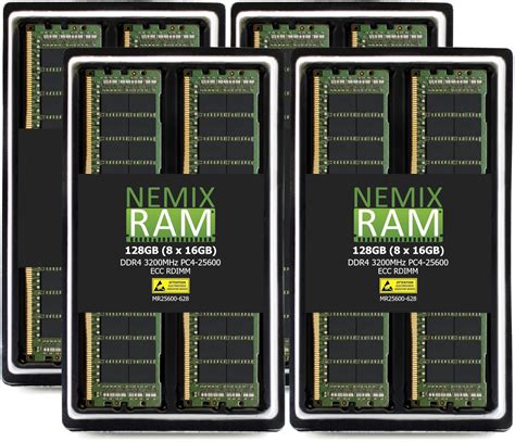 NEMIX RAM 128GB (8X16GB) DDR4 3200MHZ PC4-25600 2Rx8 1.2V 288-PIN ECC ...