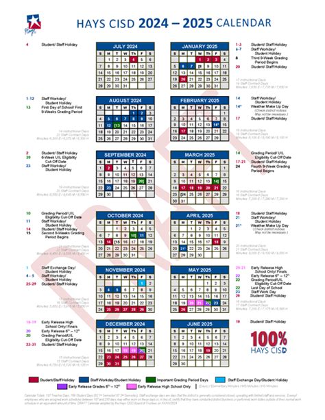 Hays Cisd Calendar 2025-2026 - Academiccalendars.net