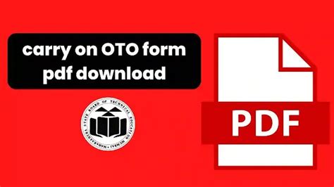 MSBTE Carry On Registration Form PDF Download - MSBTE DIPLOMA