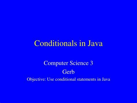 Conditionals Video Java 的图像结果