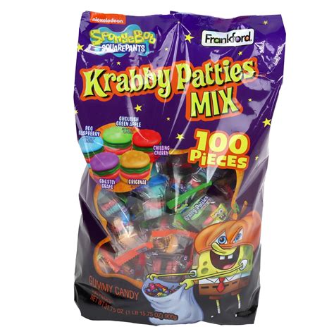 Snapklik.com : Krabby Patties Gummy Candy - 1 LB 15.75 OZ Bag ...