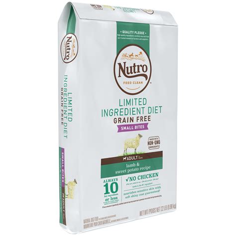NUTRO Limited Ingredient Diet Small Bites Lamb & Sweet Potato Dry Dog ...
