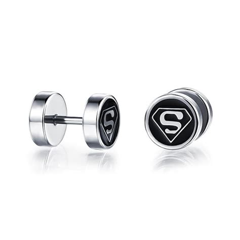 Buy Yellow Chimes Earrings for Men and Boys Fashion Silver Studs for ...