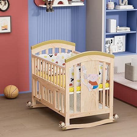 Buy BabyTeddy ® 9 in 1 Patented Multifunctional Baby Crib Baby Wooden ...