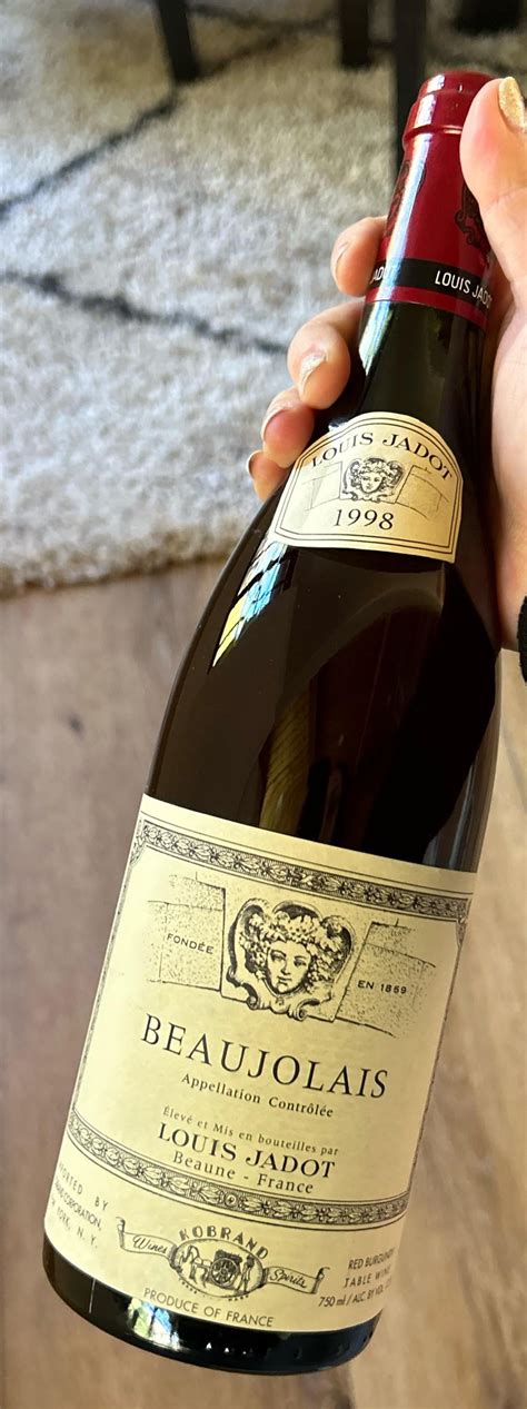 Beaujolais Louis jadot 1998 : r/wine
