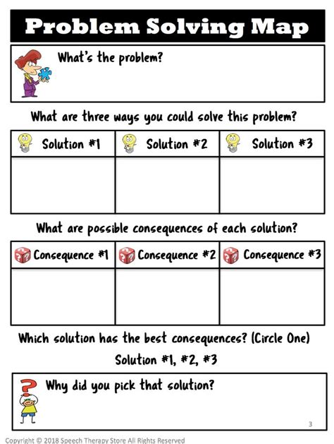 Image result for Problem Solving Scenario Worksheets