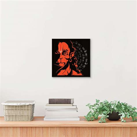 ArtX Lord Hanuman Jai Shri Ram Wall Painting For Living Room