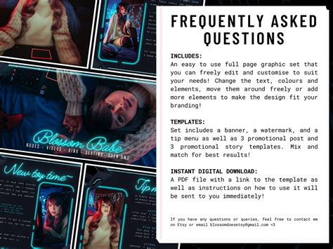 Full Page Onlyfans Graphic Template Set Easy to Edit - Etsy Australia