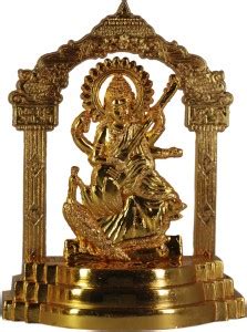 Indoart SARSWATI JI SMALL Size (HT: 4 Inch) Metal Home Temple Price in ...