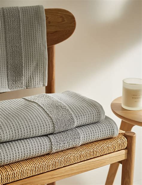 Buy Pure Cotton Waffle Towel at Marks & Spencer
