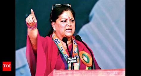 Rajasthan ex-CM Vasundhara Raje to begin 4-day Mewar, Merwara yatra ...