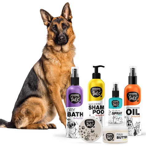 Buy Wagging Tails Pets Grooming Kit Combo for German Shepherd | Dog ...