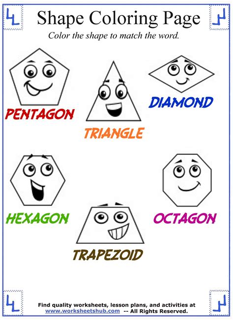 Shape Coloring Pages