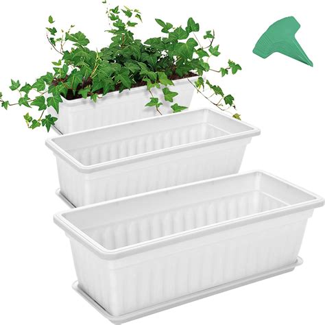 Amazon.com: Domensi 25 Pcs Plastic Liners for Planters Planter Box ...