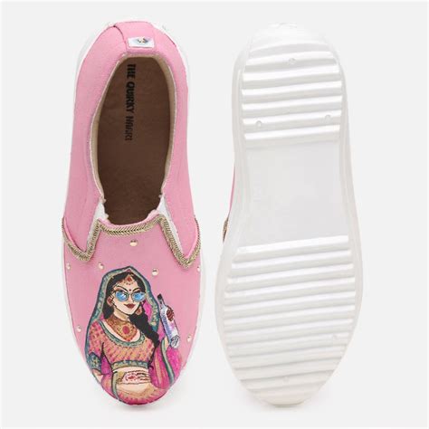 Buy Bridal shoes, Bridal Loafers | Bridal Heel Slipons – The Quirky Naari