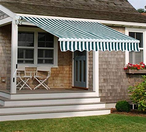 Buy Diensweek Patio Awning Retractable Fully Assembled 8'x7', Manual ...